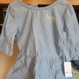 Girl's Carter's 4T elbow length shirt